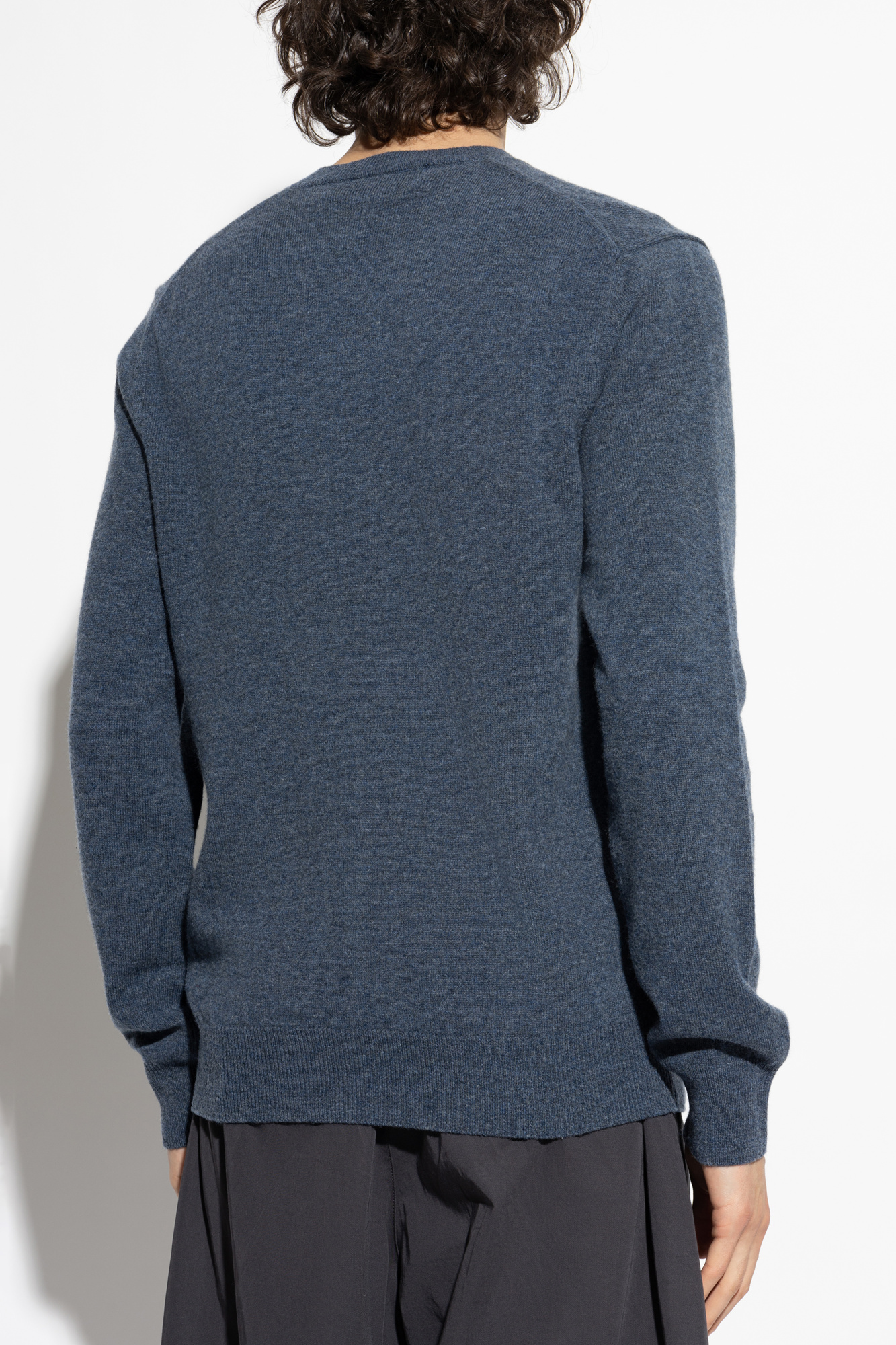 Blue V-neck sweater Comme des Garçons Play - Vitkac Canada